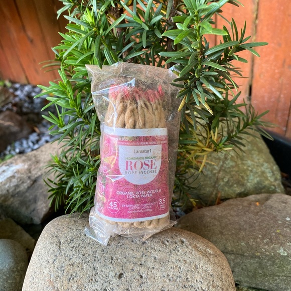 Organic Rose Rope Incense Nepal Meditation Yoga - Picture 2 of 5